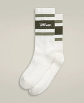 Crew Stripe Script Socks