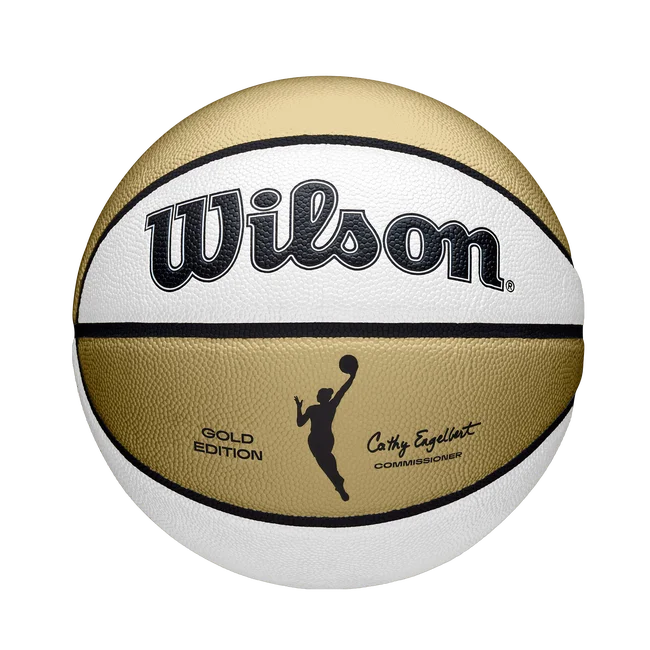 WNBA White & Gold Basketball