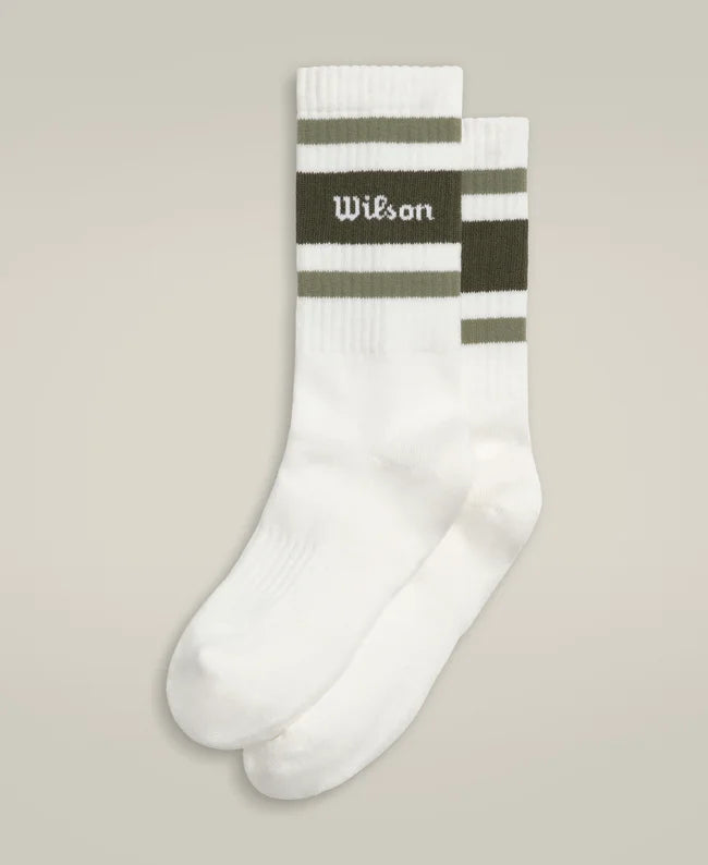 Crew Stripe Script Socks
