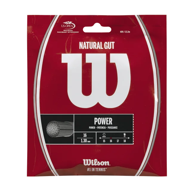 Natural Gut 16 Tennis String - Set