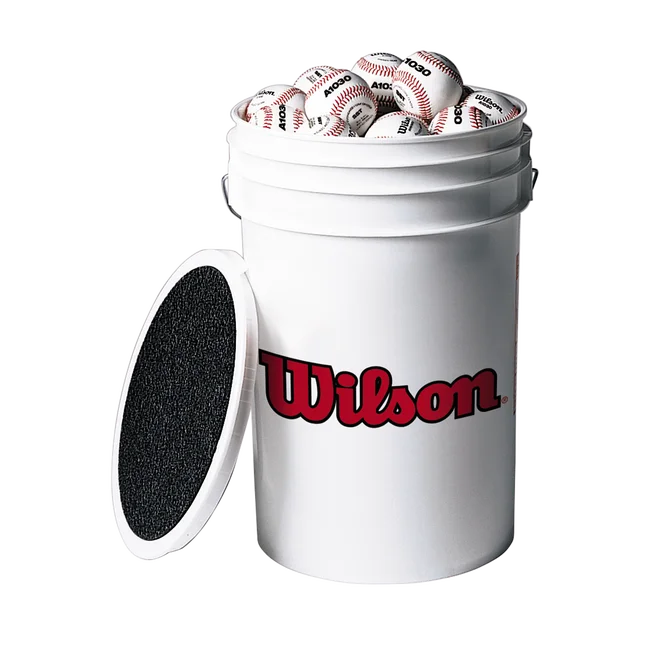 A1030 Baseballs in Bucket - 3 Dozen